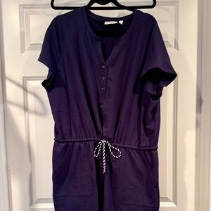 Belle by Kim Gravel navy knit drawstring dress size 2x Petite